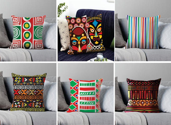 Gig Preview - Create unique african patterns for your throw  pillows