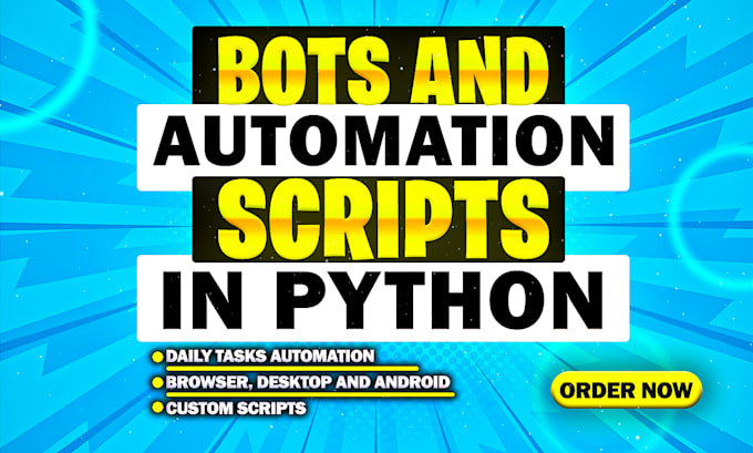 Gig Preview - Make your custom bots scripts gui in python