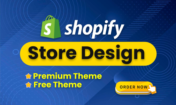 Gig Preview - Design shopify store or website with a premium or free theme