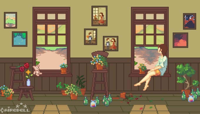 Bestseller - create pixel art background or a concept art for you