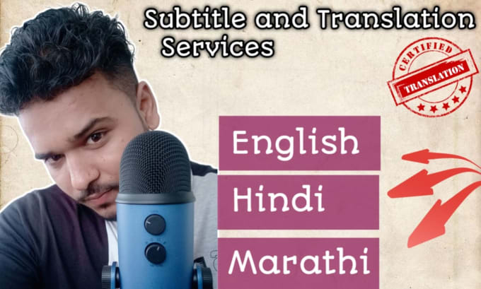 Gig Preview - Translate english to hindi, marathi professionally