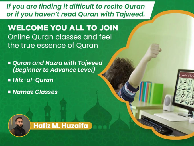 Gig Preview - Teach you quran with tajweed