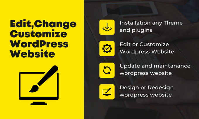 Gig Preview - Install edit customize update your wordpress theme website