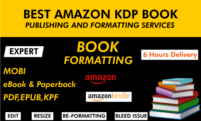 Gig Preview - Ebook formatting paperback formatting layout design for kdp