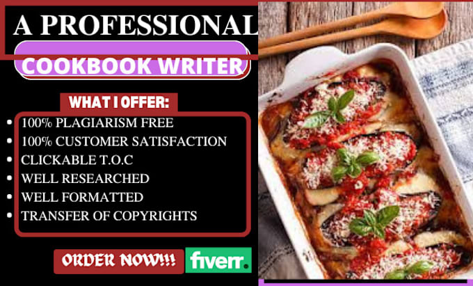 Gig Preview - Proofread and edit your recipes for cookbook recipe book and ebook