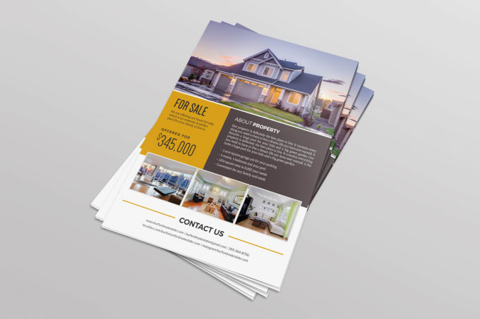 Gig Preview - Design professional real estate flyers