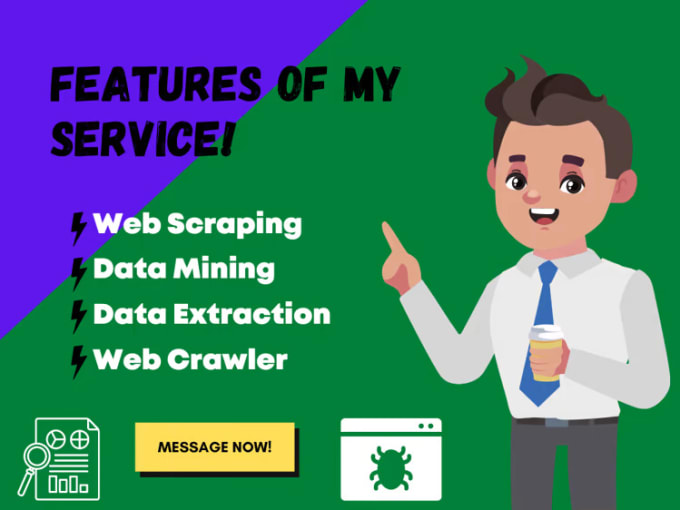 Gig Preview - Provide web scraping and data mining service