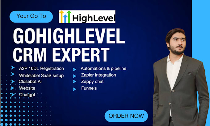 Gig Preview - Build your gohighlevel sales funnel and website gohighlevel expert