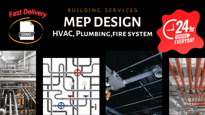 Gig Preview - Create mechanical projects hvac, plumbing, fire system with autocad and revit