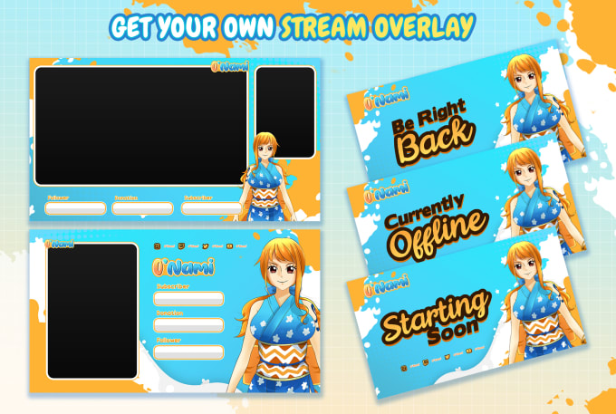 Gig Preview - Create customized vtuber live2d animated overlay package for twitch streamer