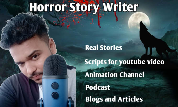 Gig Preview - Write horror story in english , hindi , marathi