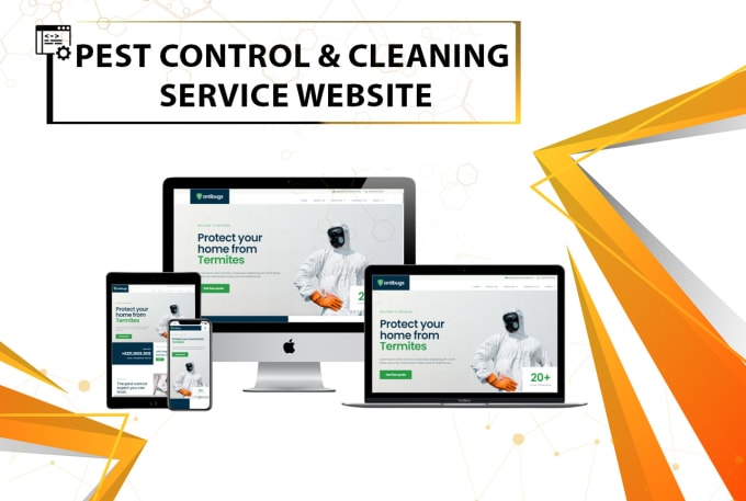 Gig Preview - Build pest control and cleaning service website