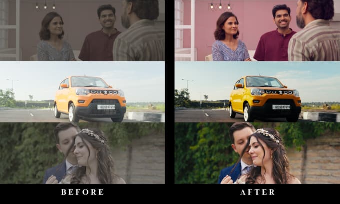 Gig Preview - Do cinematic color grading as a professional colorist