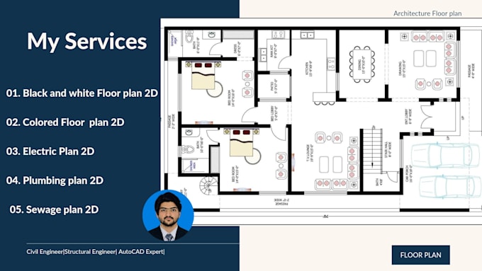 Gig Preview - Design floor plan 2d architecture layout,house map,and master plan