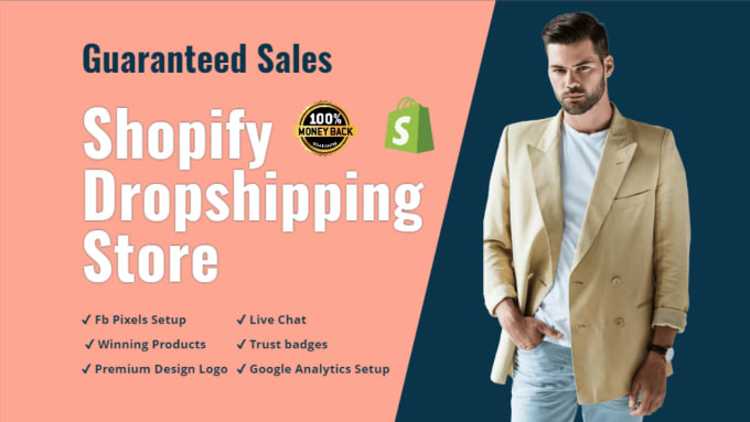 Gig Preview - Build branded automated shopify dropshipping store website