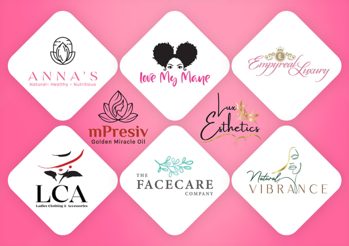 Gig Preview - Do feminine natural beauty spa wellness and cosmetic logo design