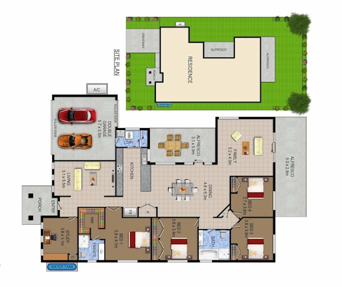 Gig Preview - Draw 2d plan , city permit plan, site plan and house map