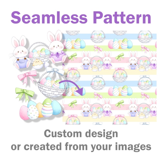 Gig Preview - Create a seamless pattern custom design or created from images