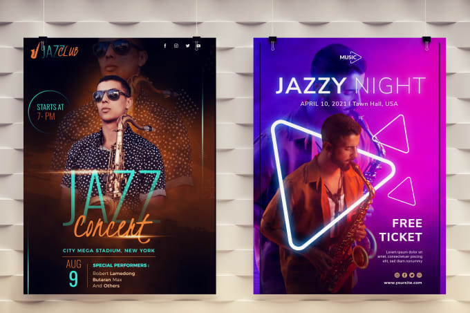 Gig Preview - Design a event poster for your party, music and concert