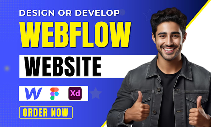 Gig Preview - Develop or design webflow website, figma to webflow, webflow expert