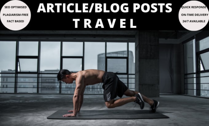 Gig Preview - Write SEO based fitness article and blog posts