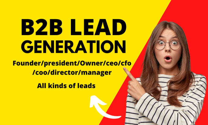 Gig Preview - Do b2b lead generation, prospect and targeted list building