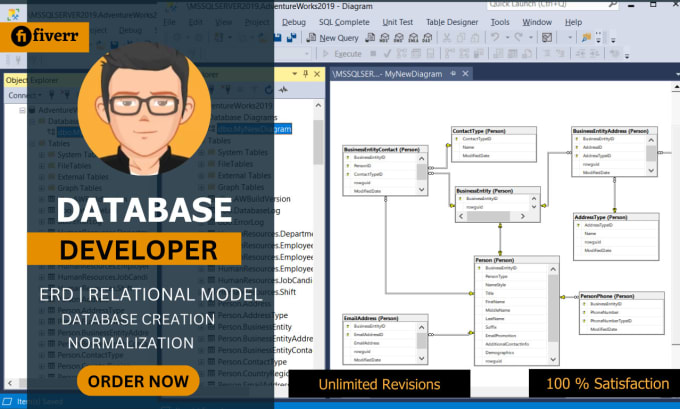 Gig Preview - Help you in sql database projects, sql quries and database design