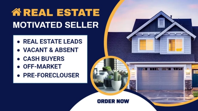 Bestseller - provide real estate motivated sellers and cash buyer leads with skip trace