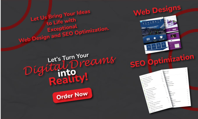 Gig Preview - Design and SEO optimize websites