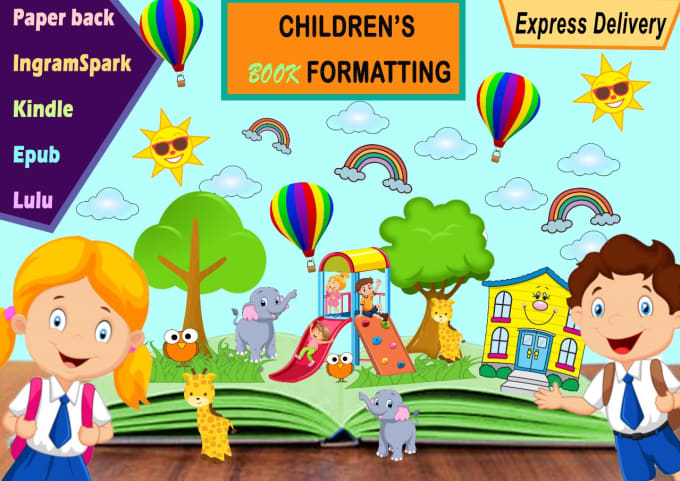 Gig Preview - Do children book formatting for amazon, lulu,ingramspark