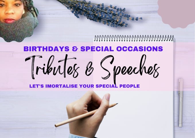 Gig Preview - Write excellent birthday and special occasion speech