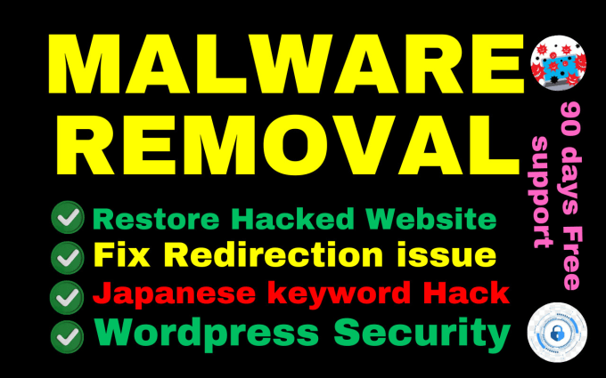 Gig Preview - Remove malware removal, clean malware, wordpress malware removal, clean virus