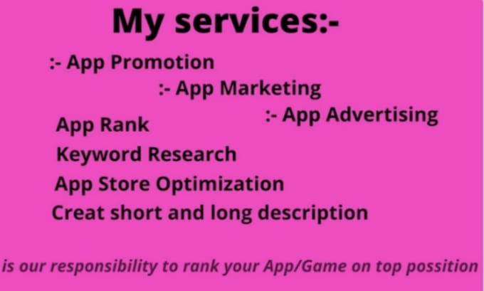 Gig Preview - App promotion app marketing for android ios app or games