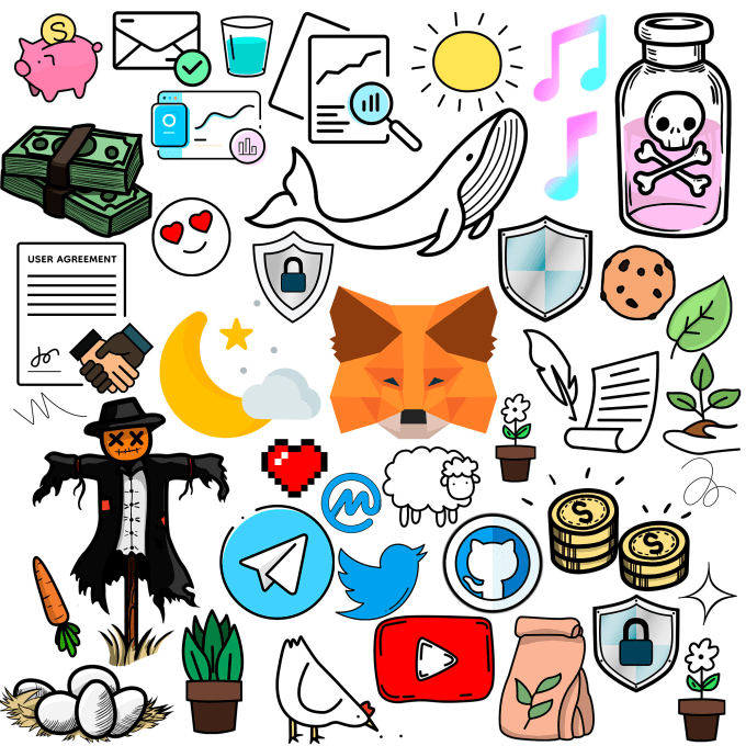 Gig Preview - Make doodles, badges,stickers or line art for you  in vector graphics