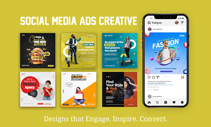 Gig Preview - Design social media ads, posts and creative advertising