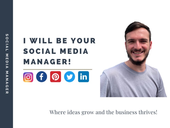 Gig Preview - Be your social media marketing manager and content creator