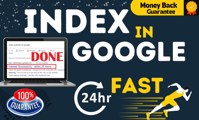 Gig Preview - Index your website on google super fast