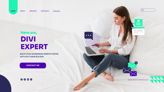 Gig Preview - Do divi landing page,online store expert for divi wordpress website,