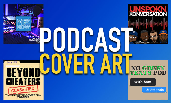 Gig Preview - Design your podcast cover art for itunes and spotify