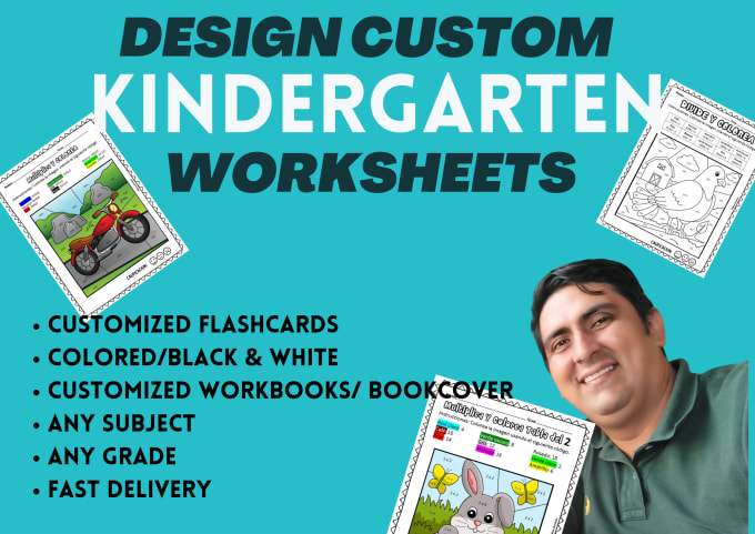 Gig Preview - Design professional kindergarten worksheets of any grade