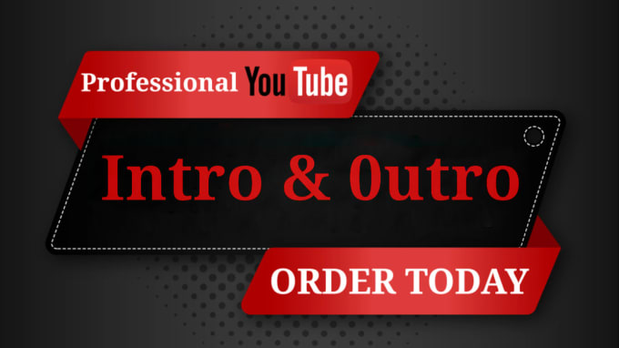 Gig Preview - Do youtube intro outro animated logo and end screen