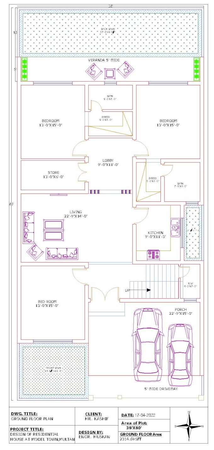 Gig Preview - Design autocad 2d floor plan, elevation, and section of your building