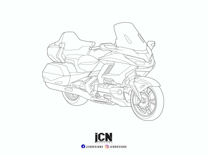 Gig Preview - Create any vehicle line art for the coloring book