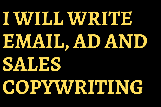 Gig Preview - Create email, ad, and sales copywriting