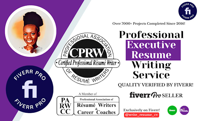 Gig Preview - Offer executive resume writing service with ats resume, cl and linkedin revamp