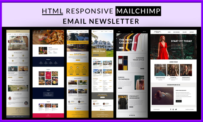 Gig Preview - Deliver you HTML responsive mailchimp email newsletter