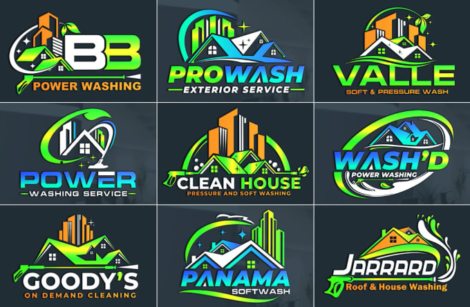 Gig Preview - Design power and pressure washing logo