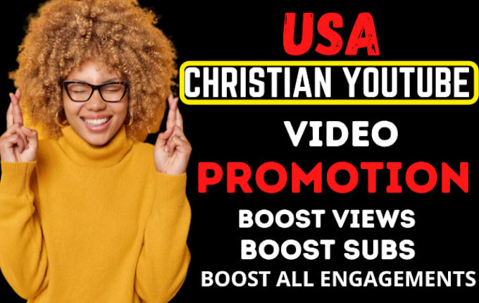 Gig Preview - Do views christian youtube promotion to USA