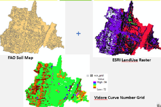 Gig Preview - Generate gis maps using arcgis qgis arcswat