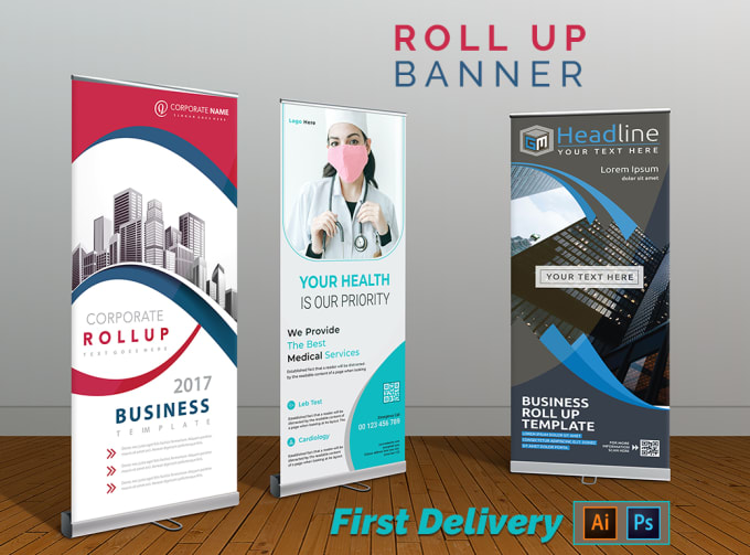 Gig Preview - Do outstanding roll up banner design in 12 hours